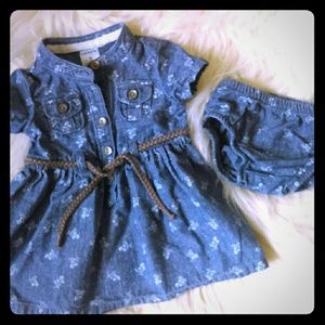 Carter's Jean Dress + Bloomers